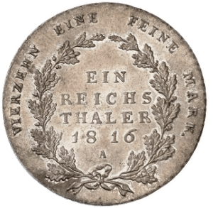1 Thaler 1816 Friedrich Wilhelm III