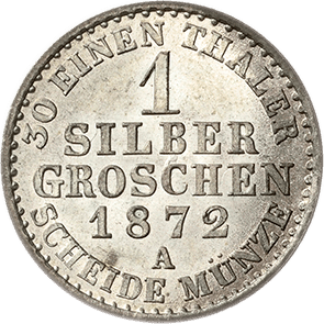 1 Silbergroschen 1872 Brandenburg-Preussen