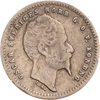 10 Öre 1859 Oscar I. Schweden
