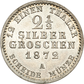 2 1/2 Silbergroschen 1872 Brandenburg-Preussen