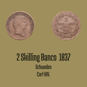2 Skilling Banco 1837