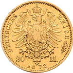 20 Mark 1872 A Wilhelm I.