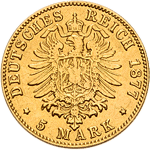 5 Mark 1877 C Wilhelm I. 