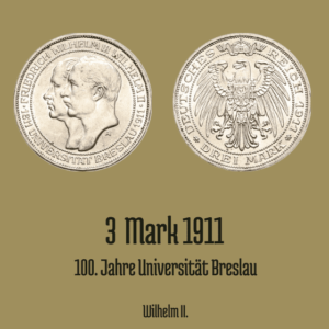 3 Mark 1911 Preussen Uni Breslau