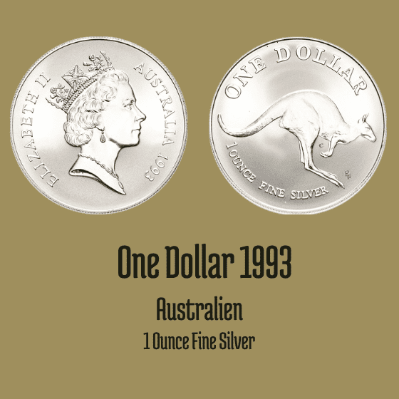 1 Dollar 1993 Australien Känguru