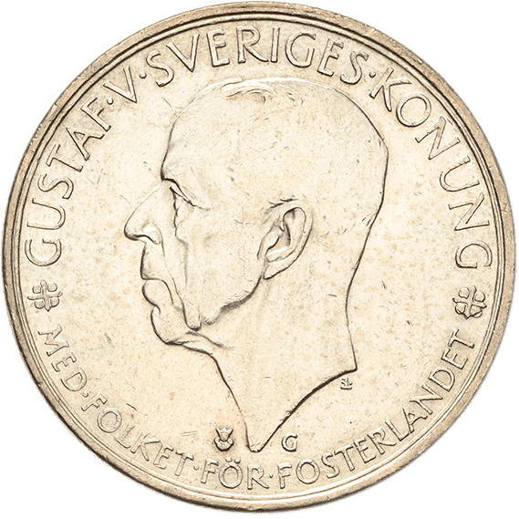 5 Kronen 1935 Schweden 500 Jahre Reichstag
