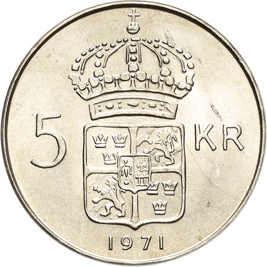 5 Kronen 1971 Schweden