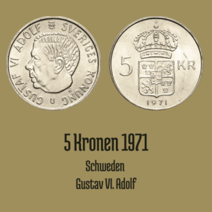 5 Kronen 1971 Schweden
