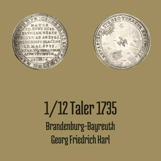 1/12 Taler 1735 Brandenburg-Bayreuth