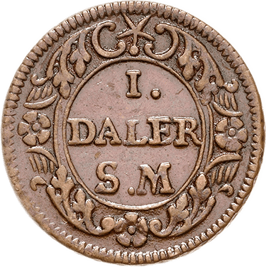 1 Daler Silvermynt 1718 Phoebvs