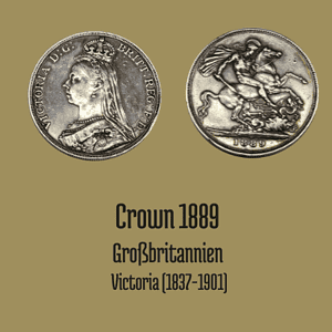 Crown 1889 Victoria Großbritannien