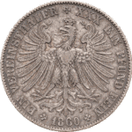 Vereinstaler 1860 freie Stadt Frankfurt rv