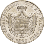 Vereinstaler 1866 Leopold Fürst zur Lippe 