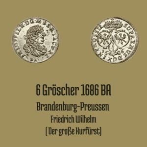 6 Gröscher 1686 BA UNC