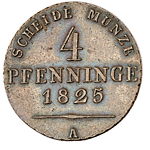4 Pfennig 1825 Künker 535 Los 4070 - rv 