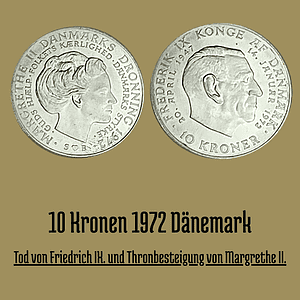 10 Kronen 1972 Dänemark