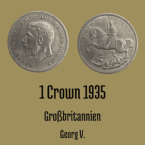 Großbritannien 1 Crown 1935