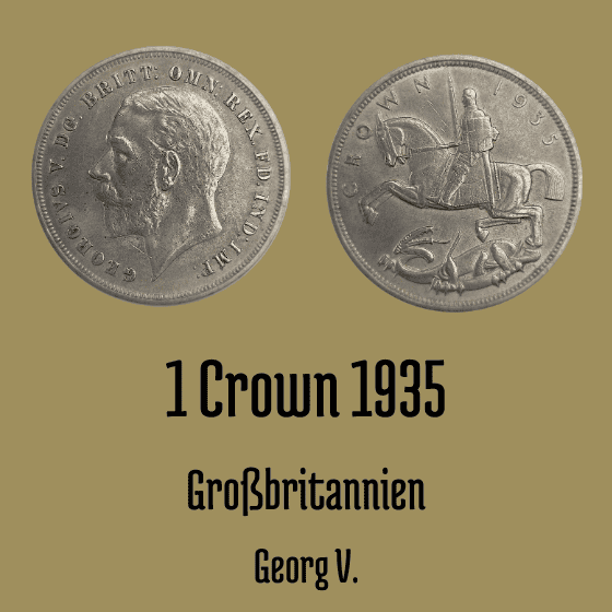 Großbritannien 1 Crown 1935
