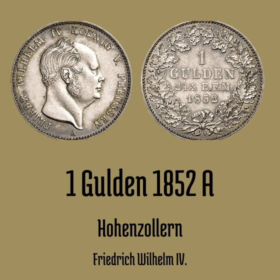 1 Gulden 1852 Hohenzollern