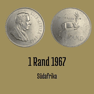 1 Rand 1967 Südafrika Silber