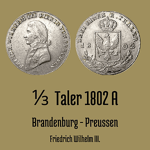 Preußen 1/3 Taler 1802 A