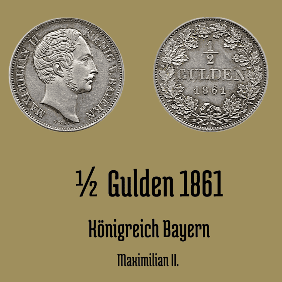 1/2 Gulden 1861 Bayern