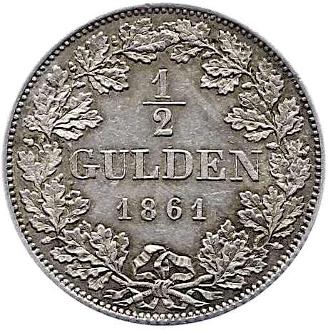 1/2 Gulden 1861 Bayern