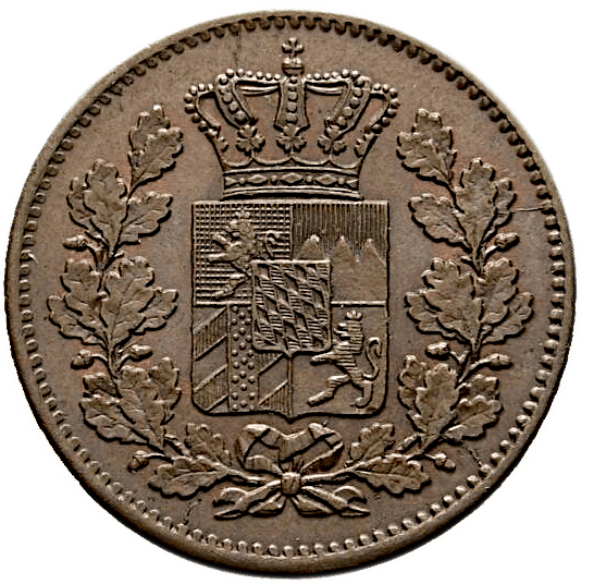 2 Pfennig 1869 Bayern