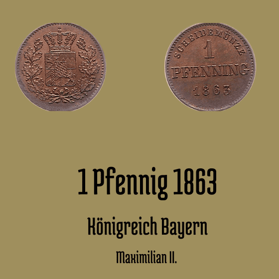 1 Pfennig 1863 Bayern