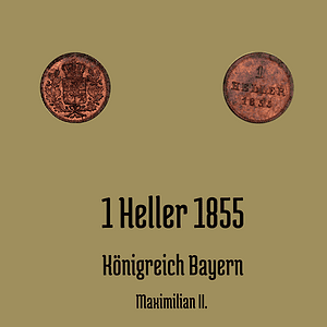 1 Heller 1855 Bayern