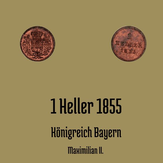 1 Heller 1855 Bayern