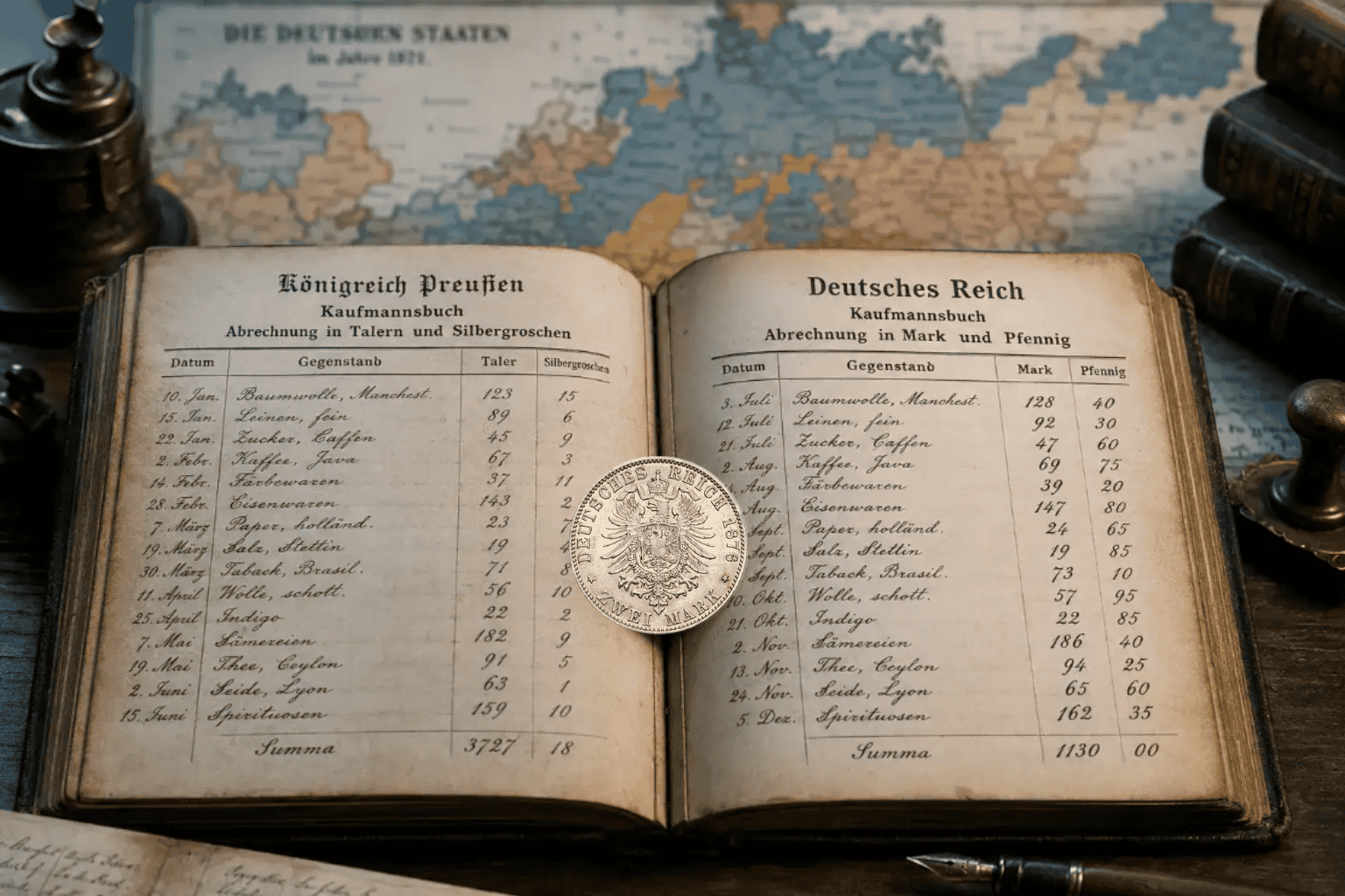 Preußische Münzreformen 1821, 1857 und 1871: Vom Taler zur Mark im Alltag von Handel, Lohn und Preisen