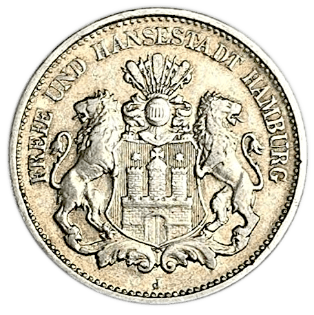 2 Mark 1900 J Hamburg