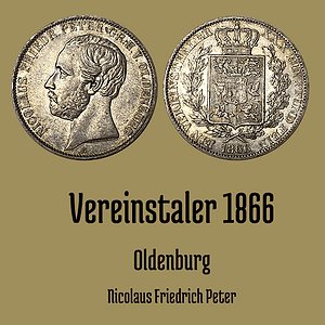 1 Vereinstaler 1866 B Oldenburg