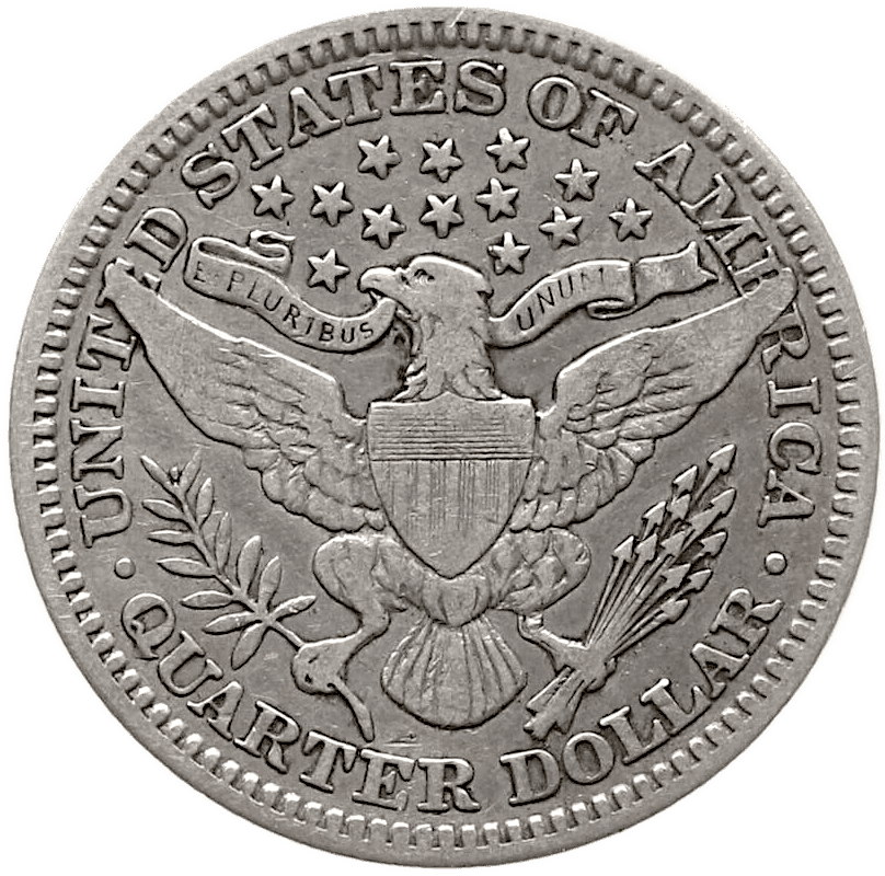 1916 Barber Quarter Dollar