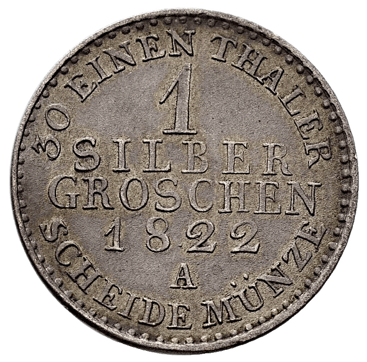 1 Silbergroschen 1822 A