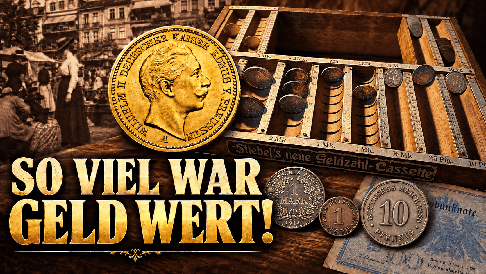 Thumbnail Video Was war die Mark im Kaiserreich wirklich wert? YouTube Kanal @preussenthaler